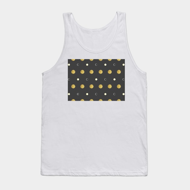 Art Deco Golden Moon Tank Top by Kirovair